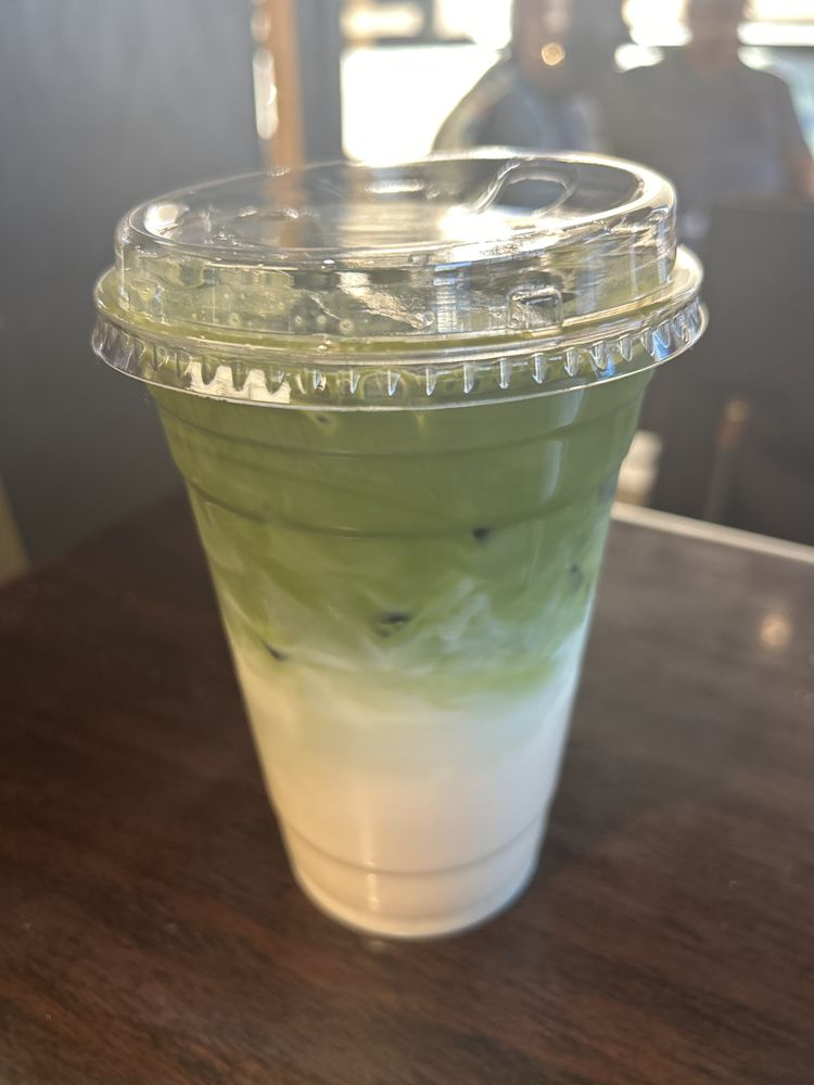 Iced matcha at Coffee Story